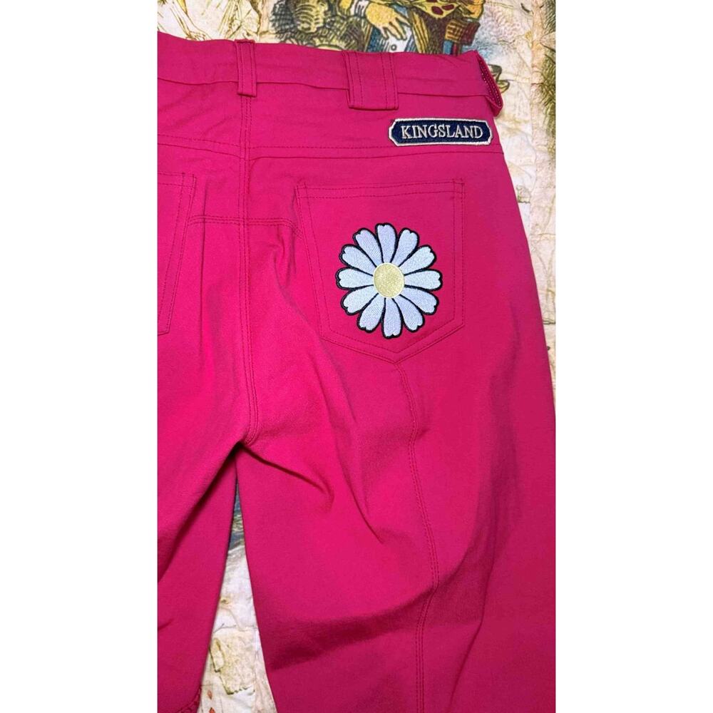 Kingsland Kelly Red Riding Breeches Size EU 34 US 24 / 26 NWT Daisy Butterflies - Picture 9 of 14